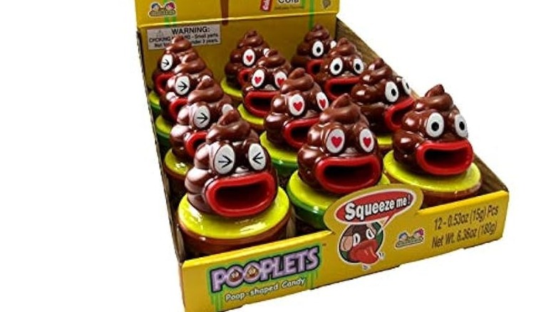 Display of Pooplets candies for sale