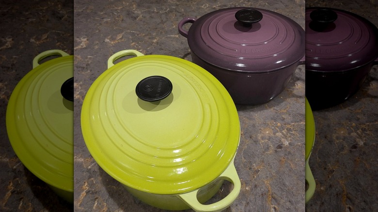 Two pieces of Le Creuset cookware
