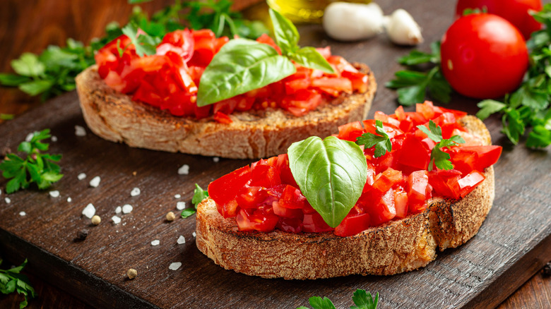 Classic tomato bruschetta