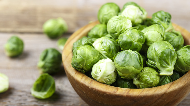 A bowl of Brussels sprouts