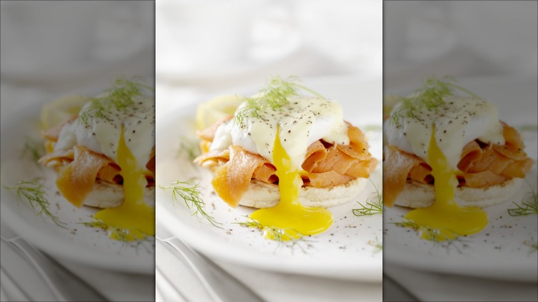 Eggs Benedict with lox