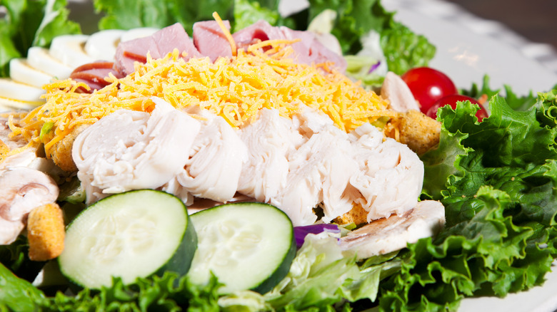 A large cobb salad