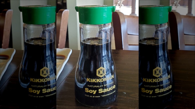Bottle of soy sauce