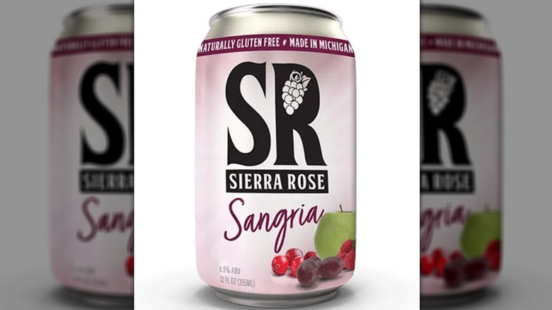 A can of Sangria Hard Cider from Sierra Rose Ciders