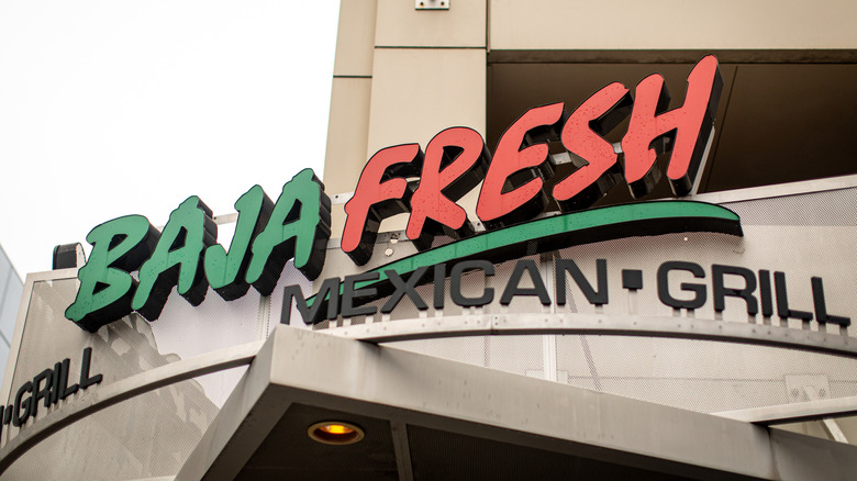 The sign for Baja Fresh