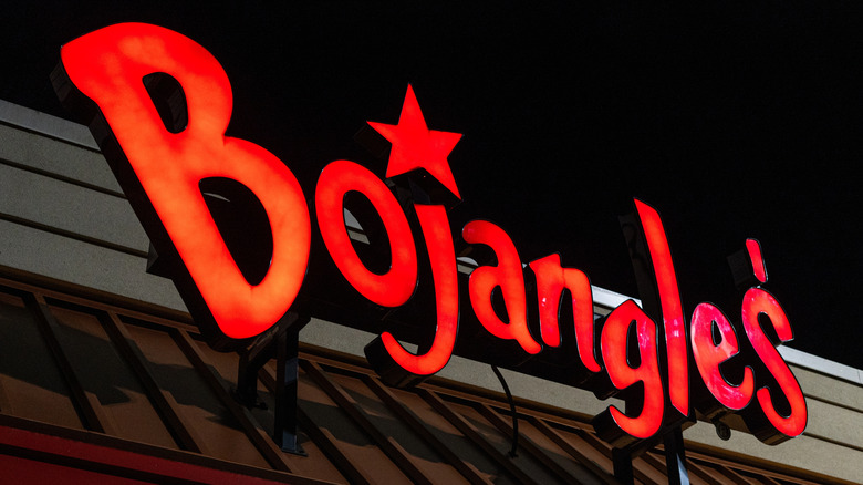Illuminated Bojangles sign