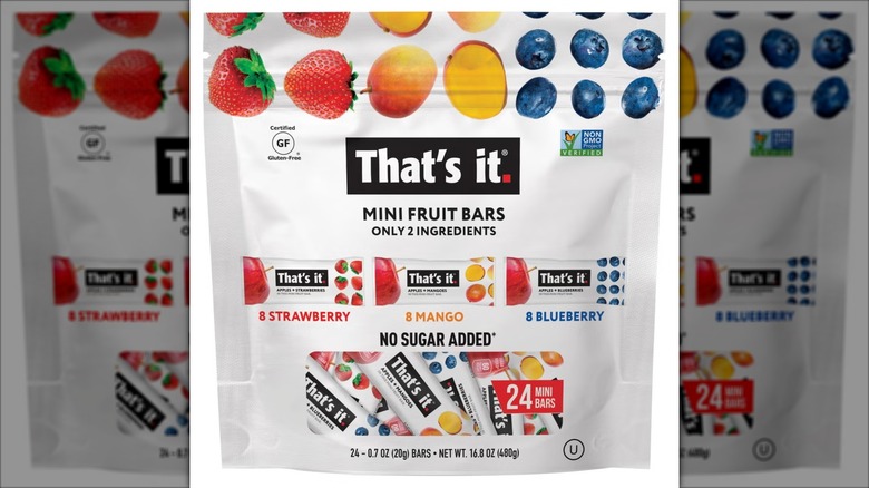 white package of mini fruit bars