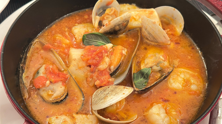A bowl of oyster stew