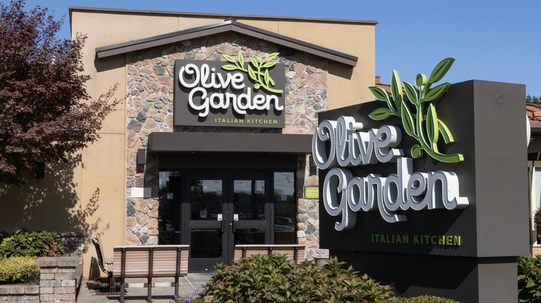 Outside of Olive Garden