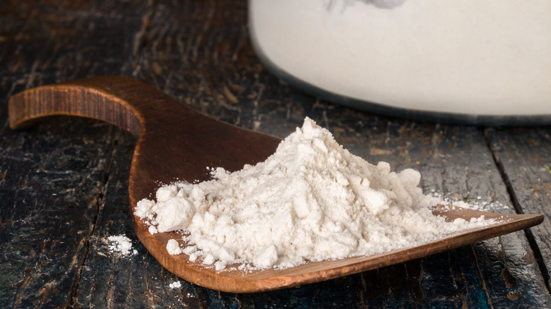 A scoop of all-purpose flour