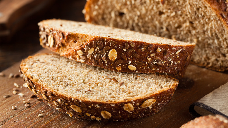 sliced whole wheat bread