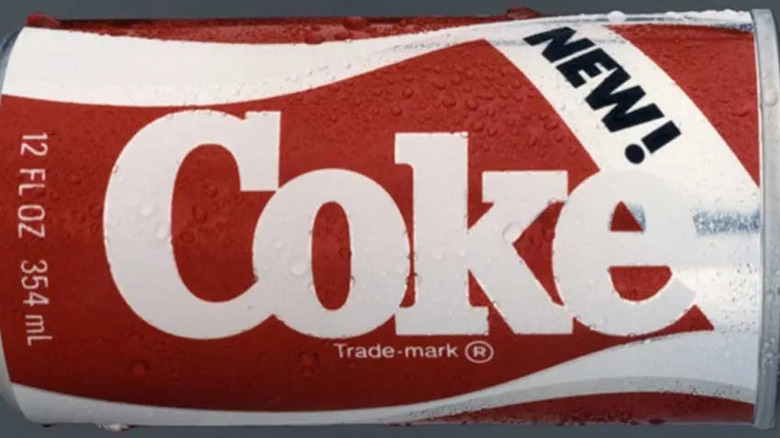 close up of can of New Coke