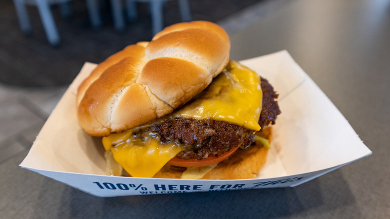 Culver's double Butterburger on a tray