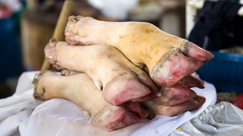 Cow's hoofs ready for sale