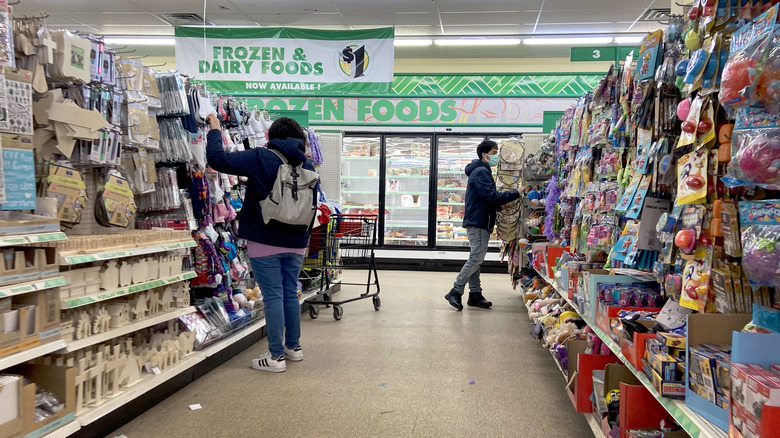 Interior view of the Dollar Tree