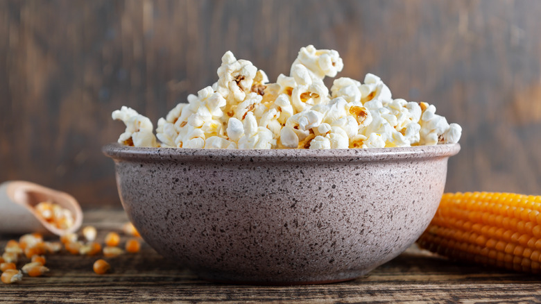 A bowl of popcorn