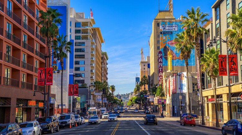 Hollywood Boulevard in Los Angeles