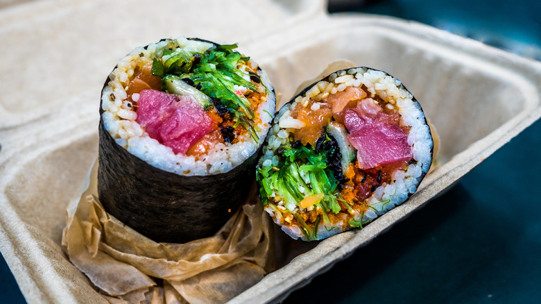 A sushi burrito