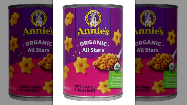 A can of Annie's Organic All Stars
