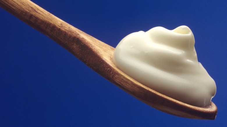 A spoonful of mayonnaise