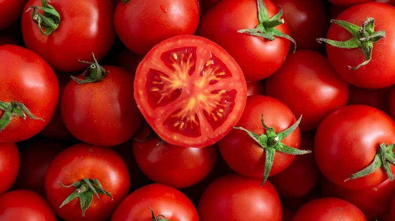 dozens of tomatoes