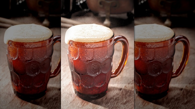 Glass of root beer