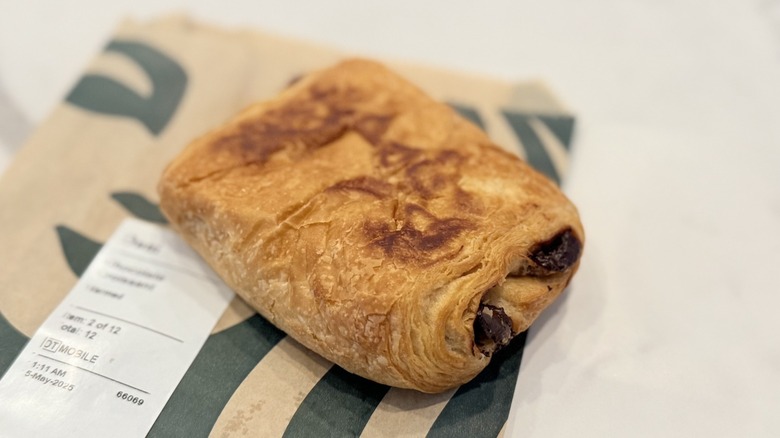 Starbucks chocolate croissant