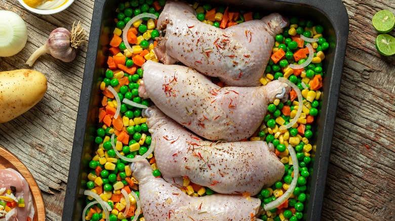 raw stuffed chicken thighs
