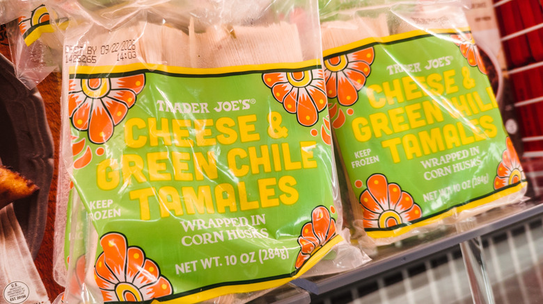 Trader Joe's Cheese & Green Chile Tamales