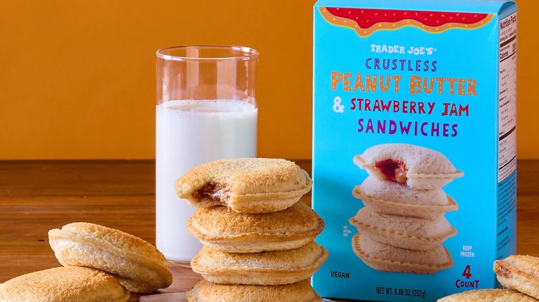 Trader Joe's Crustless Peanut Butter & Strawberry Jam Sandwiches