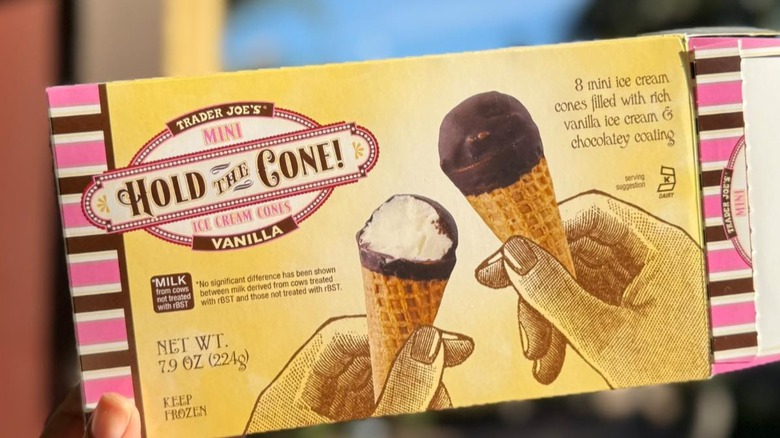 Trader Joe's Vanilla Hold the Cone! Mini Ice Cream Cones