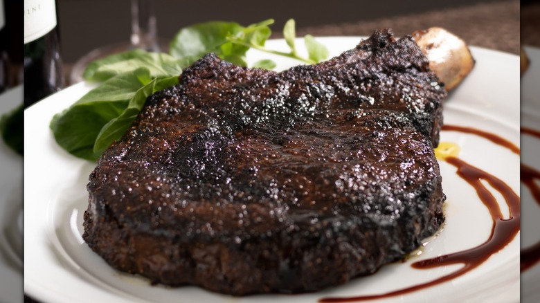 A porcini ribeye from The Capital Grille steak house