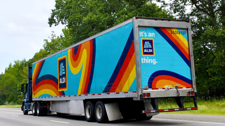 An Aldi delivery truck in 2026