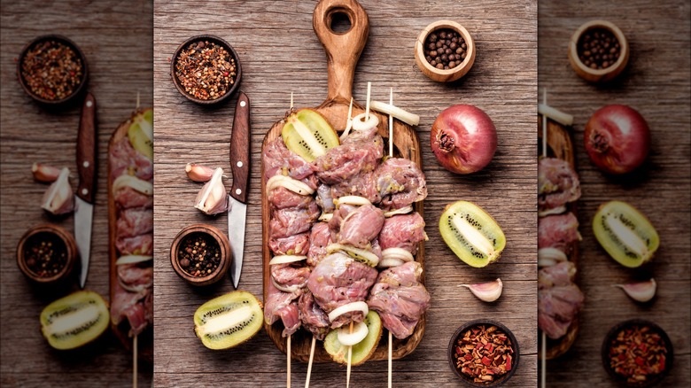 kabobs on skewers