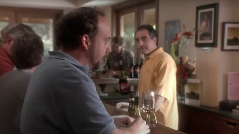 Paul Giamatti standing at bar in movie Sideways