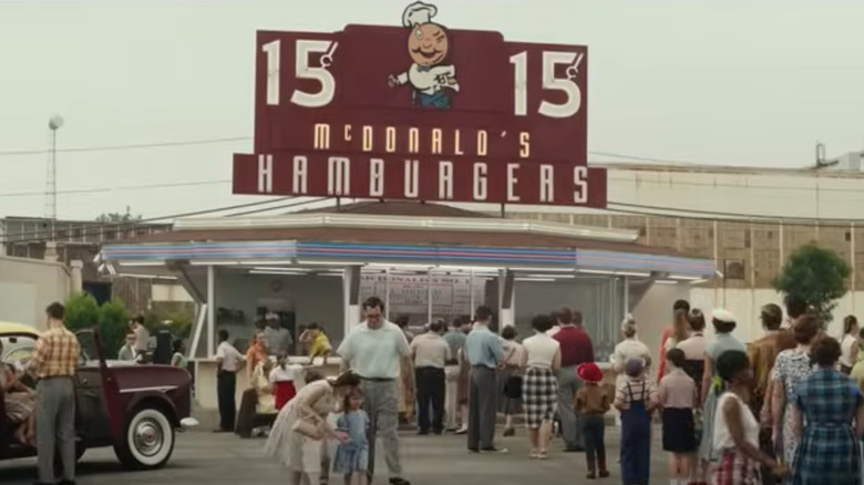 Vintage McDonald's hamburger stand