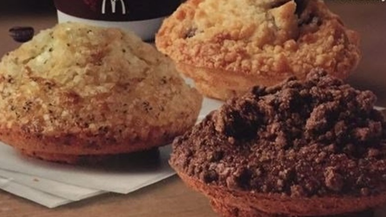 A close up of McDonald's McCafé Bakery Muffin Toppers