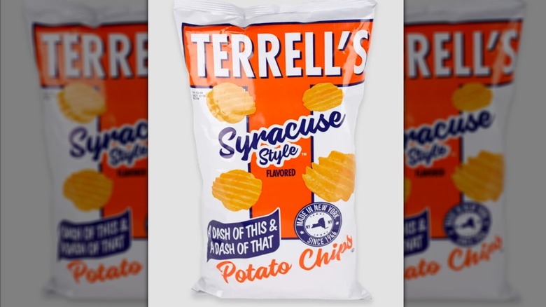 A pack of Syracuse style potato chips from Terrell's