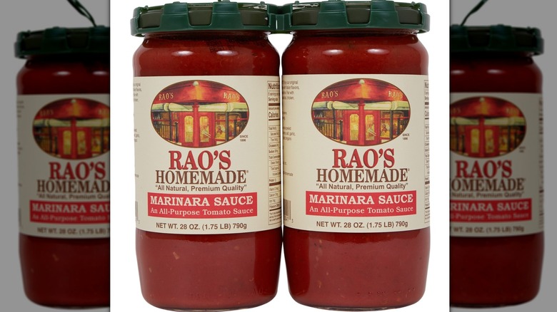 Two jars of Rao's Homemade Marinara Sauce