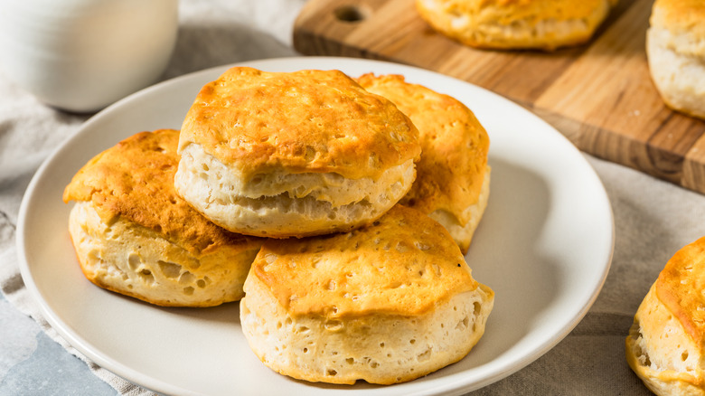 Immaculate biscuits on a plate