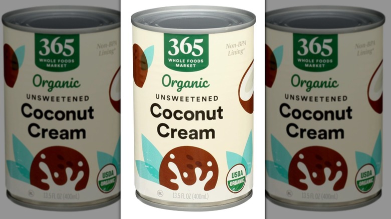 A can of 365 by Whole Foods Market coconut cream