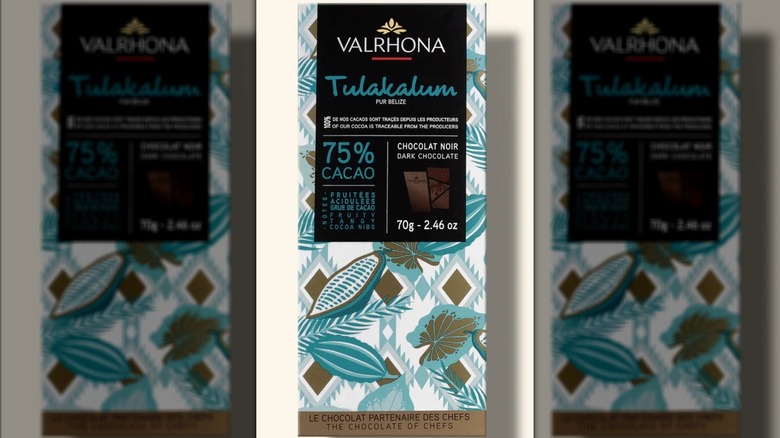 A packet of Valrhona's Tulakalum chocolate