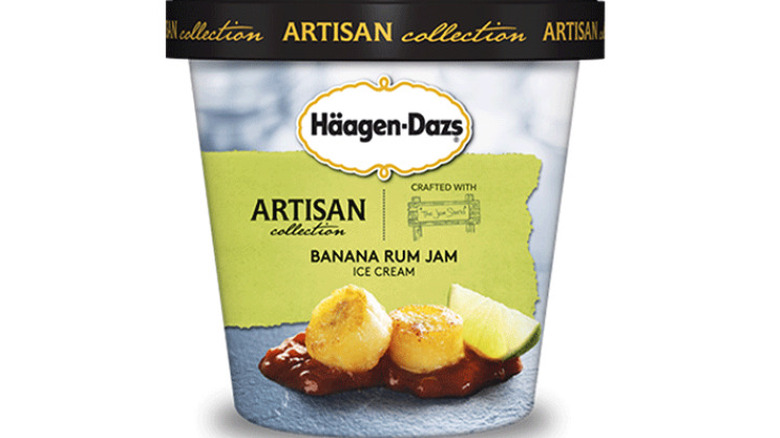 Pint of Häagen-Dazs Banana Rum Jam ice cream