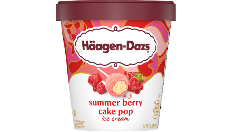 Pint of Häagen-Dazs Summer Berry Cake Pop ice cream