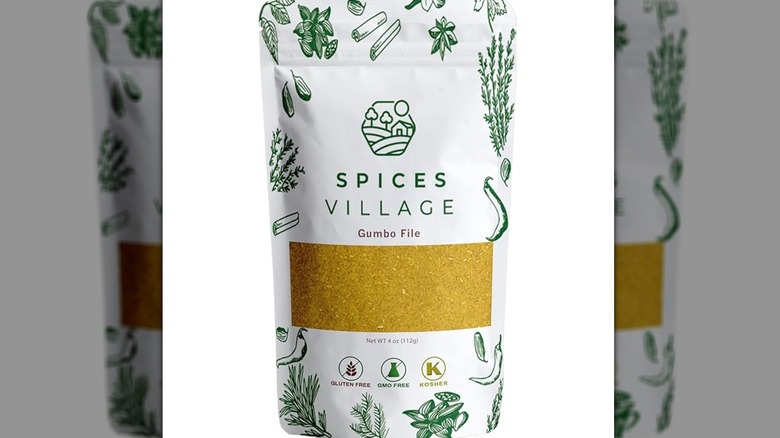 A pack of Spices Village filé powder