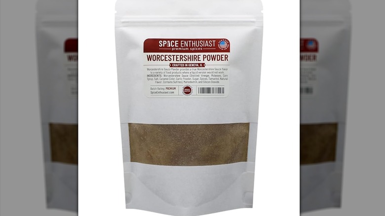 A packet of Worcestershire powder