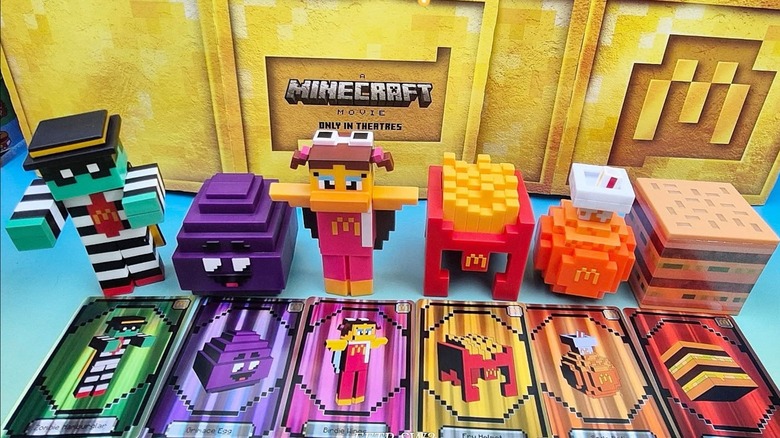 A Minecraft Movie Happy Meal toys
