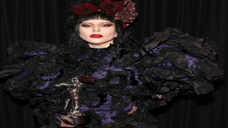 A close-up of Lady Gaga