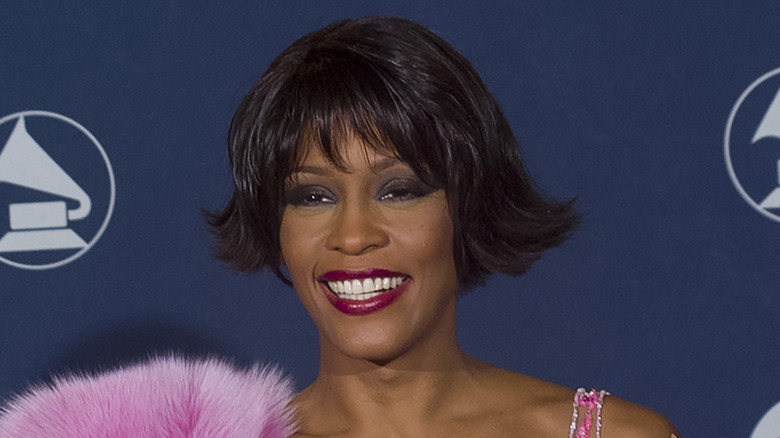 A close-up of Whitney Houston