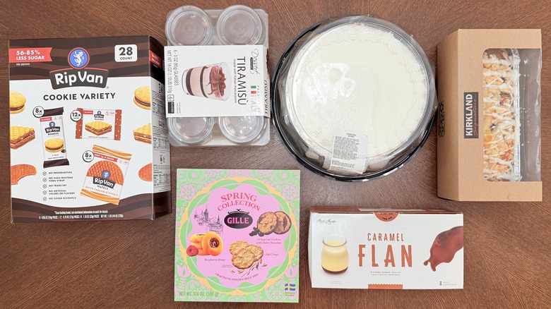 Assortment of Costco desserts
